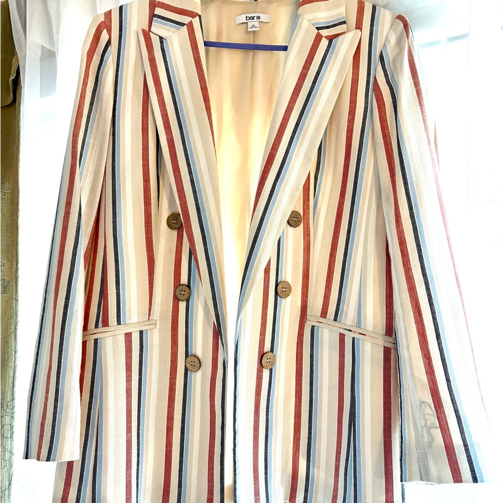 *Like New* Bar III Striped Blazer